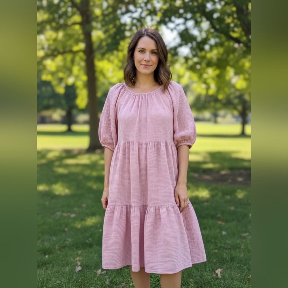 Joe Fresh Light Pink Midi Dress